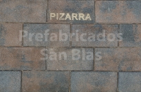 Baldosa 40x20x6 abujardada PIZARRA